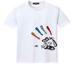 Mens Designer T shirts Slim Fit Summer Clothes Simple Streetwear Fashion Hand Palm Print Cotton Tshirt Casual Mens Tee Shirt Plus 7408795