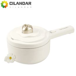 Makers Electric wok, small frying pan, student dormitory multifunctional mini instant noodle electric hotpot, frying and boiling