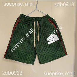 Men's shorts, summer beach pants, designer embroidered letter pattern shorts, loose fitting street wear, Asian size SM-5XL