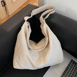 Evening Bags Women's Canvas White Cotton Fashion Tote Female Large Capacity Handbags Ladies Travel Shopping Reusable Shoulder Bag