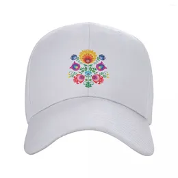 Ball Caps Cool Poland Folk Floral Baseball Cap Men Women Custom Adjustable Adult Polish Art Dad Hat Outdoor Snapback