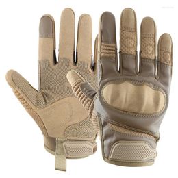 Cycling Gloves Tactical Full-finger Matte Riding Surface Non-slip Breathable Hard Shell Protective Cold Protection Glove