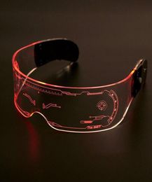 Sunglasses Luminous Glasses Electronic Visor Light Up Prop For Festival KTV Bar Party Performance Children Adult Gifts2180785