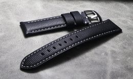 Handmade Thick Genuine Leather Watch band Bracelet 20 21 22 24 26mm classic high quality Men039s Wristwatch Strap Watch belt Ac9728868