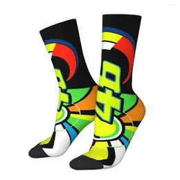 Men's Socks Fashion Motorcycle Racing Basketball Polyester Middle Tube For Unisex Sweat Absorbing