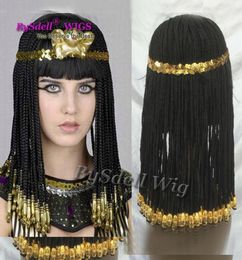 Cleopatra hairstyle braided hair wig Egypt geography queen cosplay wig The Great Egyptian Real Cleopatra Custom Synthetic wig2393863