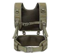 Outdoor Training Tactical Padded Battle Belt Detachable Suspender Straps Combat Duty Belt With Comfortable Pads Whole3923353