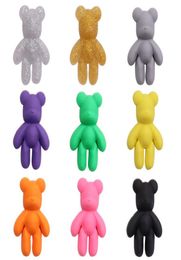 Whole 100Pcs PVC Cartoon Character Colorful Bear Shoe Designer Decorations Buckle For Kids Charms Jibbitz Button 8763279