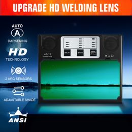 Auto Darkening Welding Lens 4.33"x3.54" Solar Powered Philtre Adjustable Shade Range 4/9-13 Replacement Welding Helmet Accessorie
