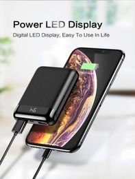 Power Banks 10000mAh Powerbank For Xiaomi mi Powerbanks External Battery Mobile Portable Charger LED Poverbank5136301