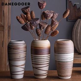 Vases Nordic Ceramic Vase Home Accessories Living Room Wine Cabinet Bookshelves Flower Arrangement Dried Flowers Simple Ornaments