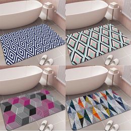 Carpets Nordic Geometric Patterns Floor Mat Bathroom Decor Carpet Non-Slip For Living Room Bedroom Kitchen Welcome Doormat Balcony Mats