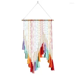 Tapestries Hand-Woven Colour Macrame Wall Hanging Ornament Woven Tapestry For Home Livingroom Decor