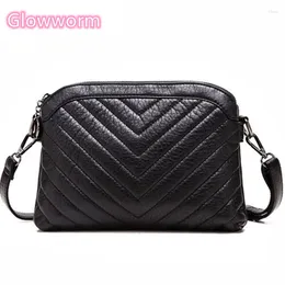 Bag Vintage Crossbody Bags Soft PU Leather Single Shoulder Purse Mother Ladies Handbags Striped Pattern Women Messenger Envelope