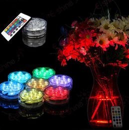 LED Submersible Candle floral tea Light flashing Waterproof wedding party vase decoration lamp hookah shisha accessories7214805