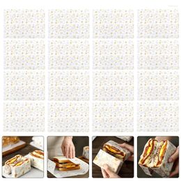Disposable Dinnerware Sandwich Wrapper Paper Greaseproof Wrapping Picnic Baked Goods Packaging French Fries Wrappers Packing