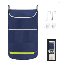 Laundry Bags Multi-Pocket Hamper Large Opening Over The Door Bathroom Clothes Storage Bag