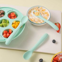 Spoons Premium -Grade Silicone Baby Spoon Dessert Salt Heat Resistant Dishwasher Safe BPA-Free