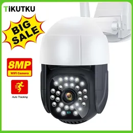 Security Camera WiFi PTZ Dome IP Cam Outdoor 5MP 4X Zoom H.265 CCTV Video Surveillance Auto Tracking P2P ICsee