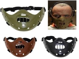 Hannibal -Masken Horror Hannibal beängstigend Harz Lecter Die Stille der Lämmer Maskerade Cosplay Party Halloween Maske 3 Farben Q08067800018