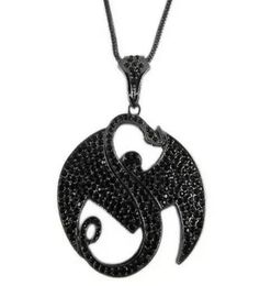 Fashion zinc alloy HIPHOP Strange Music Jewellery Pendant Necklace iced out Strange Music Bling Pendant with fully rhinestone drop3365592