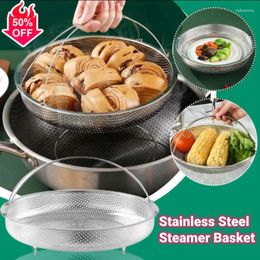 Double Boilers Stainless Steel Healthy Waterproof Steamer Basket Household With Handle