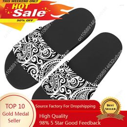 Slippers DogintheholeBlack African Tribal Home Indoor Slipper For Women Fashion Brand Sandals Ladies Female Casual Beach Slide Shoes
