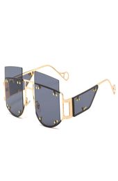 Oversized Sunglasses Women 2019 Sunglasses Men Vintage Sun glasses Luxury Retro Square Mens Sunglass Designer sunglasses5875710