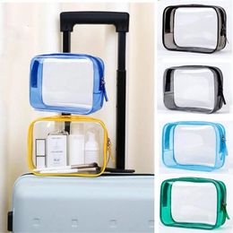 Storage Bags Beauty Case Make Up Pouch Beautician Cosmetic Holder PVC Travel Organizer Clear Makeup Cases