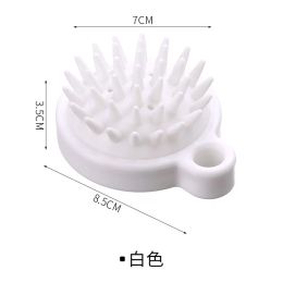 1Pcs Soft Silicone Hair Brush Massage Comb Head Cleaning Scalp Untangling Hair Makes Hair Smooth Stimulates Growth Brushes