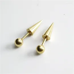 Stud Earrings Round Ball Stainless Steel Earring Barbell Metal Tragus