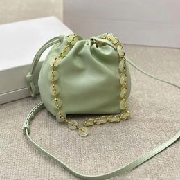 2024 New women's microfiber leather casual fashion shoulder bag crossbody bag Donuts chain shoulder bag