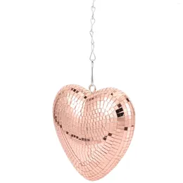 Decorative Figurines Heart Shaped Disco Ball Party Mirror Decoration For Home Bar KTV