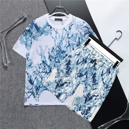 Summer Mens Tracksuits Designe Two-piece sports suit Classic F letter printing short sleeve sportswear sportswear cotton jogging suit casual wear d8