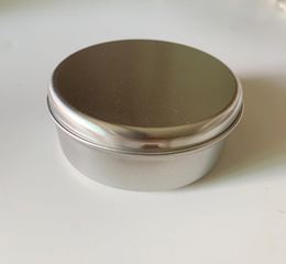 100ml 75x35mm Flower Tea Cosmetics Round Bottom Aluminium Box Soap Cream Metal Boxes3067244