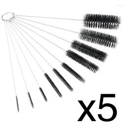 Drinking Straws Wowshine 5 Sets 50pcs Nylon Tube Brushes Straw Set For / Glasses Keyboards Jewellery Cleaning