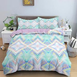 Bedding Sets Color Stripe 3D Print Set Comfortable Custom Duvet Cover King/Europe/USA Comforter/Quilt/Blanket