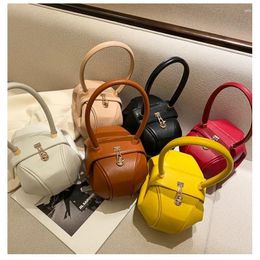 Evening Bags Sac A Main Luxury Designer Handbag Women Small Round Design Leather Hand Bag For 2024 Fashion Bowling Purse Clutches