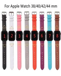 Designer watchbands strap for watch band 42mm 38mm 40mm 44mm iwatch 5 4 3 2 bands Luxury leather Smart Straps watchband whole262j2247330