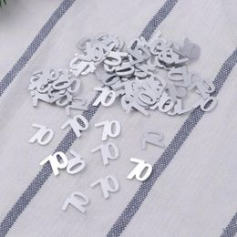 Party Decoration 1200 Pcs Confetti Number Happy Birthday Decorations Ornament Dining Table Anniversary