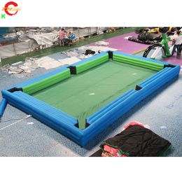 12mLx6mW (40x20ft) with 16balls Outdoor Activities Indoor Giant Human Billiards Game Snooker Soccer Ball Inflatable Snookball Table Field for Carnival Rental