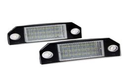 2Pcs Error 24 White LED Licence Number Plate Light Rear Lamps Car Bulbs Lights fit for Ford Focus MK2 Ford CMAX MK17350413