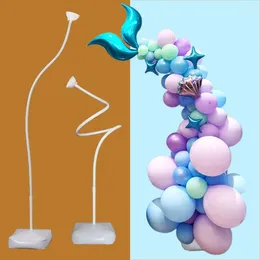 Party Decoration Deformable Balloon Stand With Base And Pole Arch Kit Baby Shower Graduation Anniversary Birthday Wedding Decors