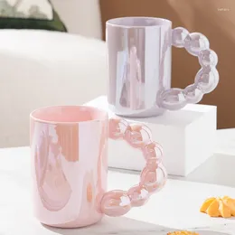Mugs Tomatoes On Sticks Handlebar Mug Cute Creative Ceramic Water Cup Office High Beauty Coffee With Hand Gift