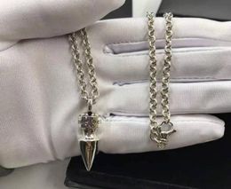 Designer Chrome Pendant Necklace Fashion Trend Hip Hop White Copper Bullet Male Female Generations Hearts Original Lover Gifts Cro9825547