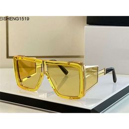 Oversized Sunglasses Mens Designer Olivier Rousteing Women Eyewear Big Square Yellow Side Screen Design Trends Perfect Top Quality