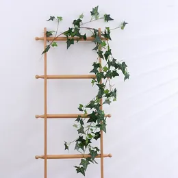 Decorative Flowers 1Pc 180cm Artificial Plant Easy To Bend Require Fake No Maintenance Fabric Green Rattan For Party