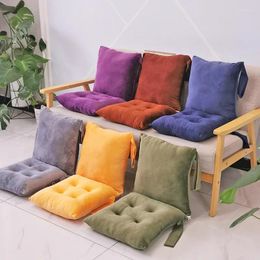 Pillow 2 In 1 Chair Zipper Connexion Two Parts Can Be Detached Office Seat Pad Crystal Velvet Recliner Back S