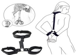 Adult Games Erotic Sex Toys For Woman Couples Slave Neck Handcuffs Nylon BDSM Bondage Restraints Collar Fetish Products 2204291718019