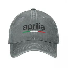 Ball Caps Aprilia Racing Motorcycle Baseball Vintage Distressed Denim Snapback Cap Unisex Style Outdoor Workouts Hat